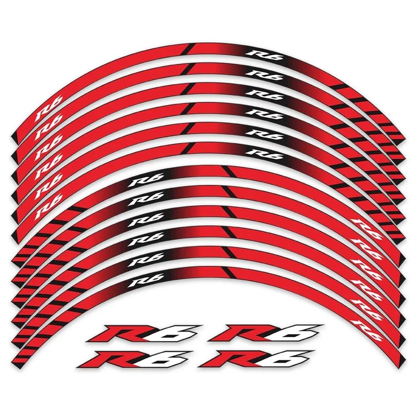 Reflective Accessories Motorcycle Wheel Stickers Rim Stripes Waterproof Tape for Yamaha YZF R6 YZF-R6 YZFR6