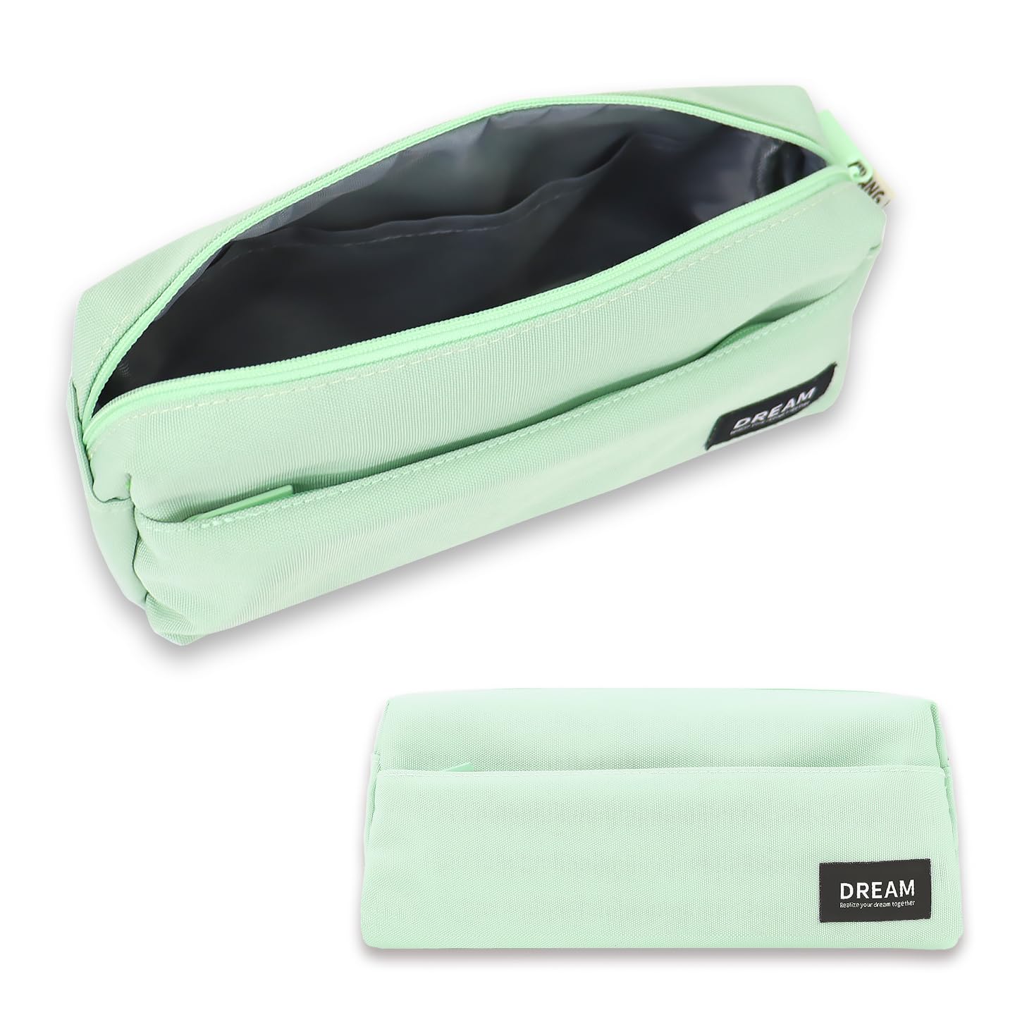 Bogirgal Estuche Escolar Estuche Pequeño para Niñas Niños Adolescentes Estudiantes Adultos Cartuchera (Verde)