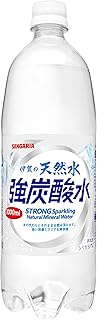 サンガリア 伊賀の天然水 強炭酸水 1000ml×12本