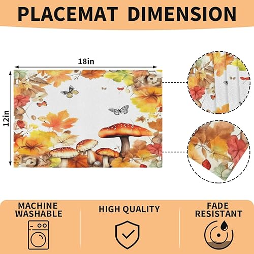 Miniatura 2 de Juego de 4 manteles individuales para perros, lavables, resistentes al calor, 12 x 18 pulgadas, antideslizantes, resistentes a las manchas, para