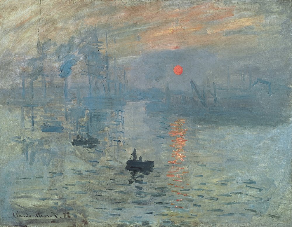 Claude Monet Sunrise 1872 : grand tableau pour valoriser un mur vide