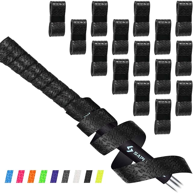 SAPLIZE Golf Grip Wrapping Tapes, 3 or 15 Pack, 9 Colours Available. New Regripping Solution for Golf Club Grips