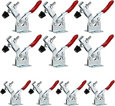 EXLECO 10Pcs Abrazadera de Palanca Horizontal GH-201-B Abrazadera de Liberación Rapida 90 KG 198lbs Metal Herramientas Manuales de Abrazadera de Palanca Horizontal Abrazacion de fijacion Rápida