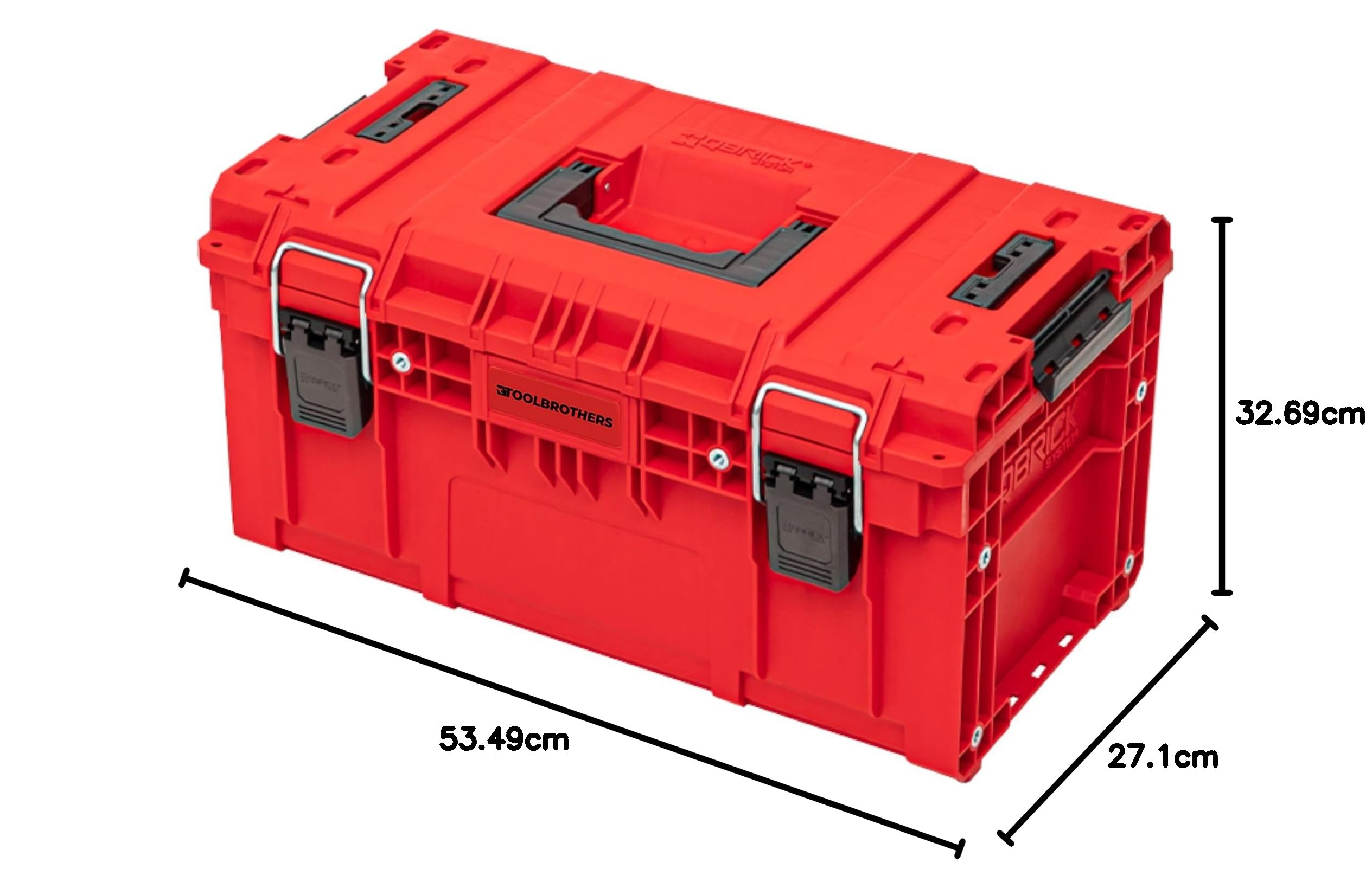 Toolbrothers RHINO XL walizka narzędziowa ULTRA Vario+ Custom możliwość układania w stos, 535 x 327 x 271 mm, 26 l, IP66, z 3 ściankami działowymi