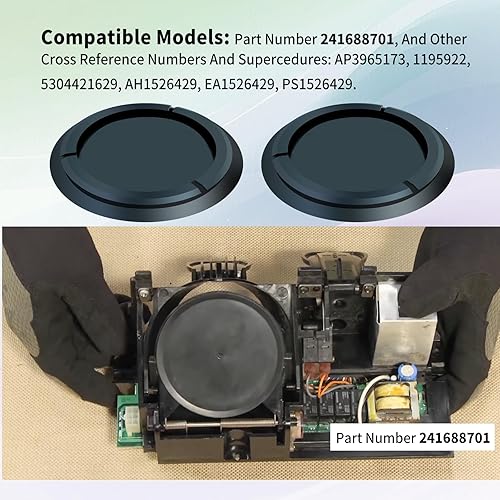 Miniatura 5 de Vsttar 1 unids 241688701 - Solapa de sello de puerta dispensadora, repuesto para grifo Electrolux Frigidaire, Gibson, White Westinghouse, Kenmore