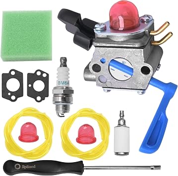 Anxingo 545180864 Carburetor Kit Replacement for Husqvarna FB25 Handheld Blower, Weedeater FB25 FB-25 Blower with Air Filter Spark Plug Replaces Zama C1U-W46 C1U-W51B