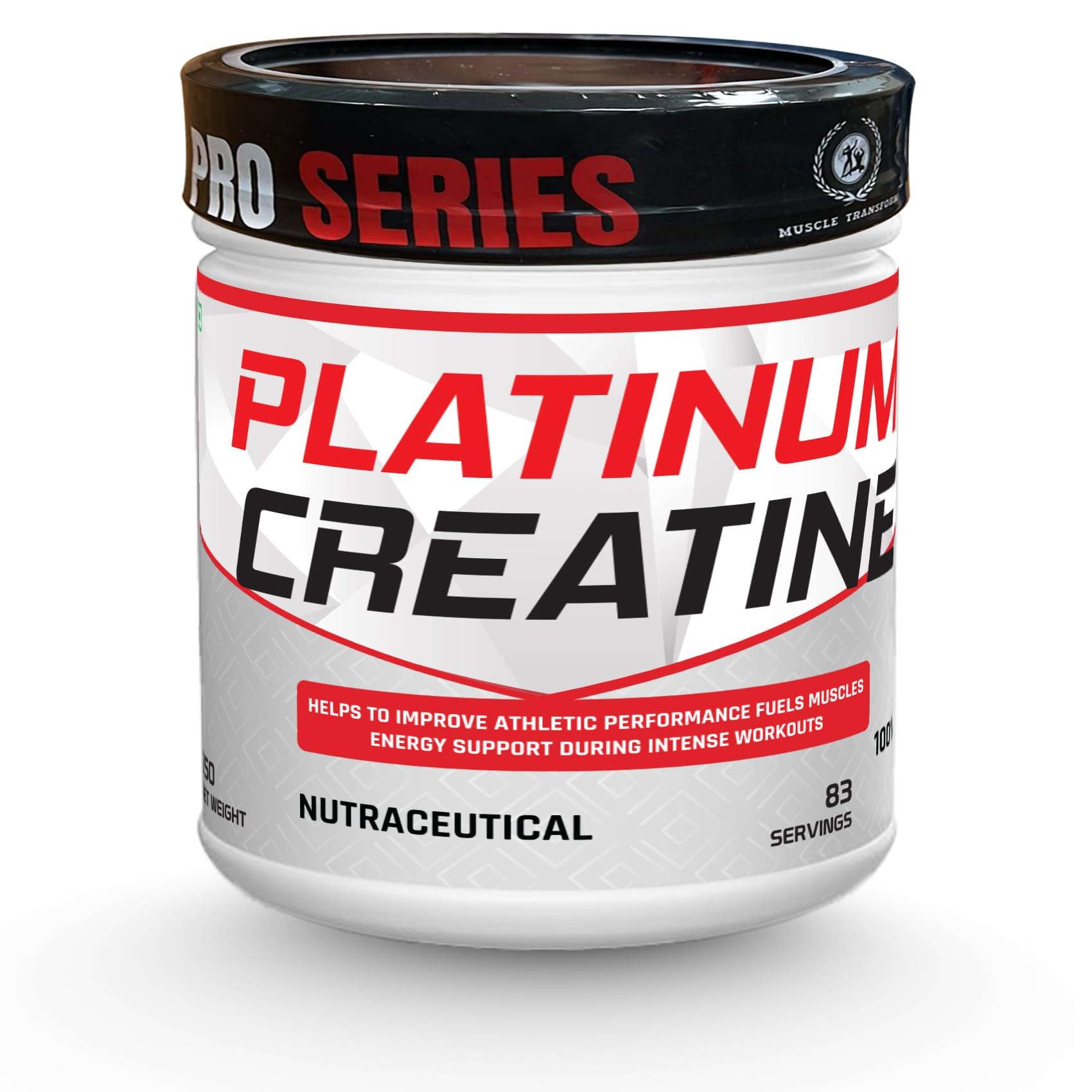MUSCLE TRANSFORM Platinum Creatine Monohydrate Powder | Supplement For Lean Muscle Growth | Creatine Powder for Pre-Workout and Post Workout | Energy Supplement for Workout | Gym Supplement for Men & Women [83 Servings, Unflavoured]