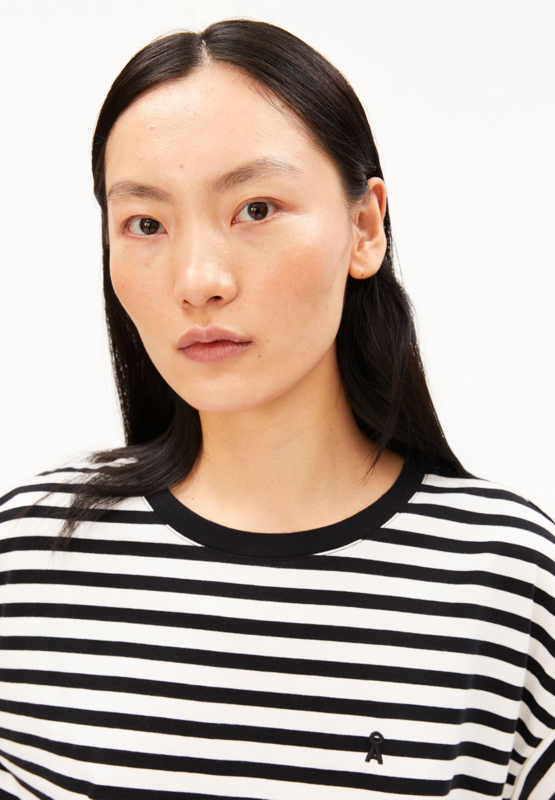 ARMEDANGELS Damen T-Shirt aus Bio-Baumwolle IDAARA Stripes Loose Fit