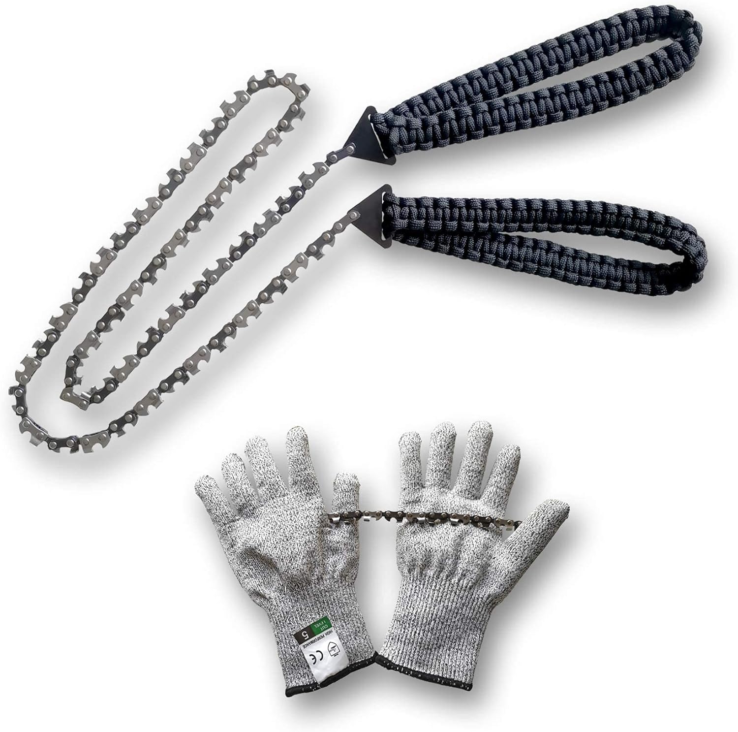 Fexplendid Pocket ChainsawSurvival Backpacking Camping Gear Saw36in