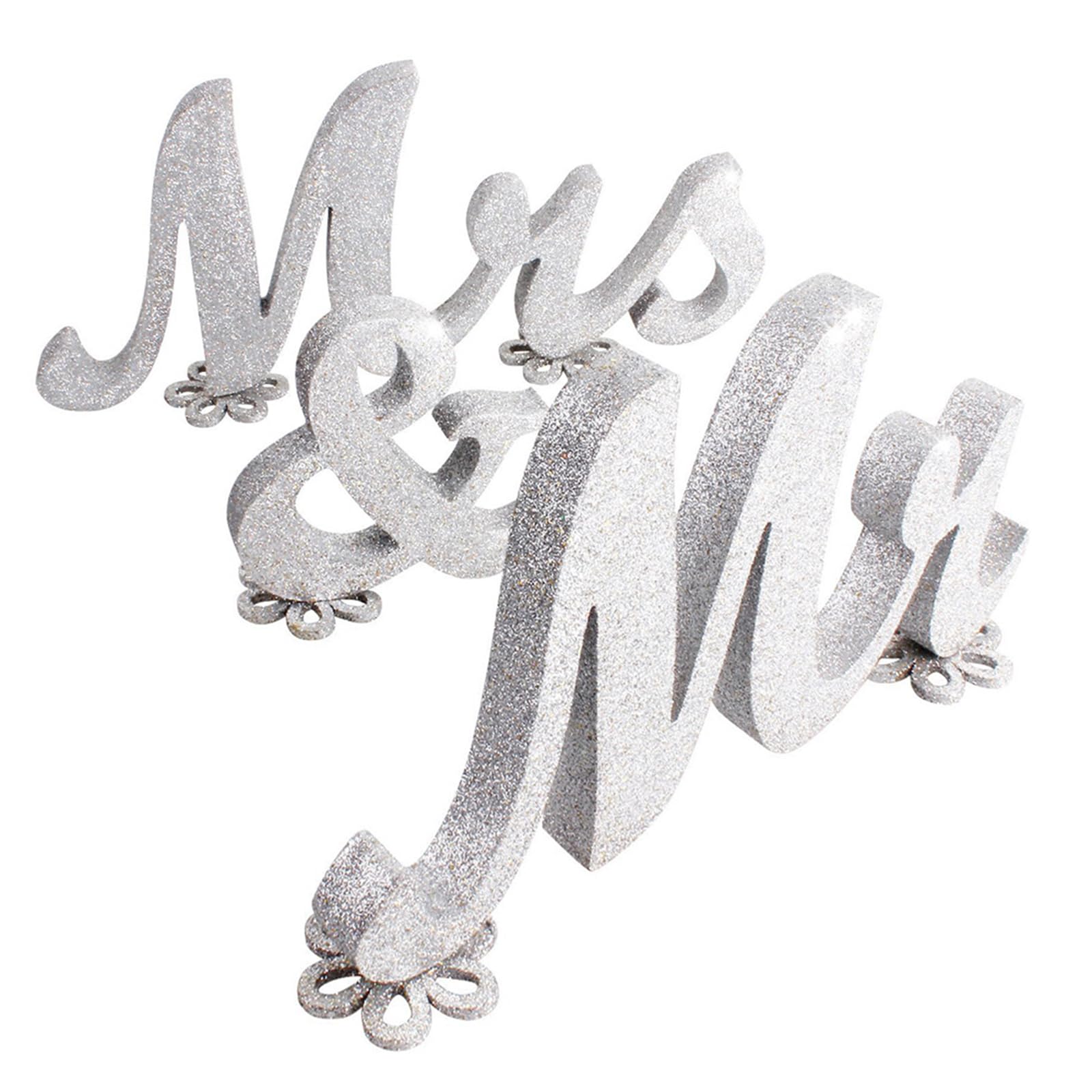 Mr & Mrs décoration table mariage originale en bois, le cadeau idéal pour mariés