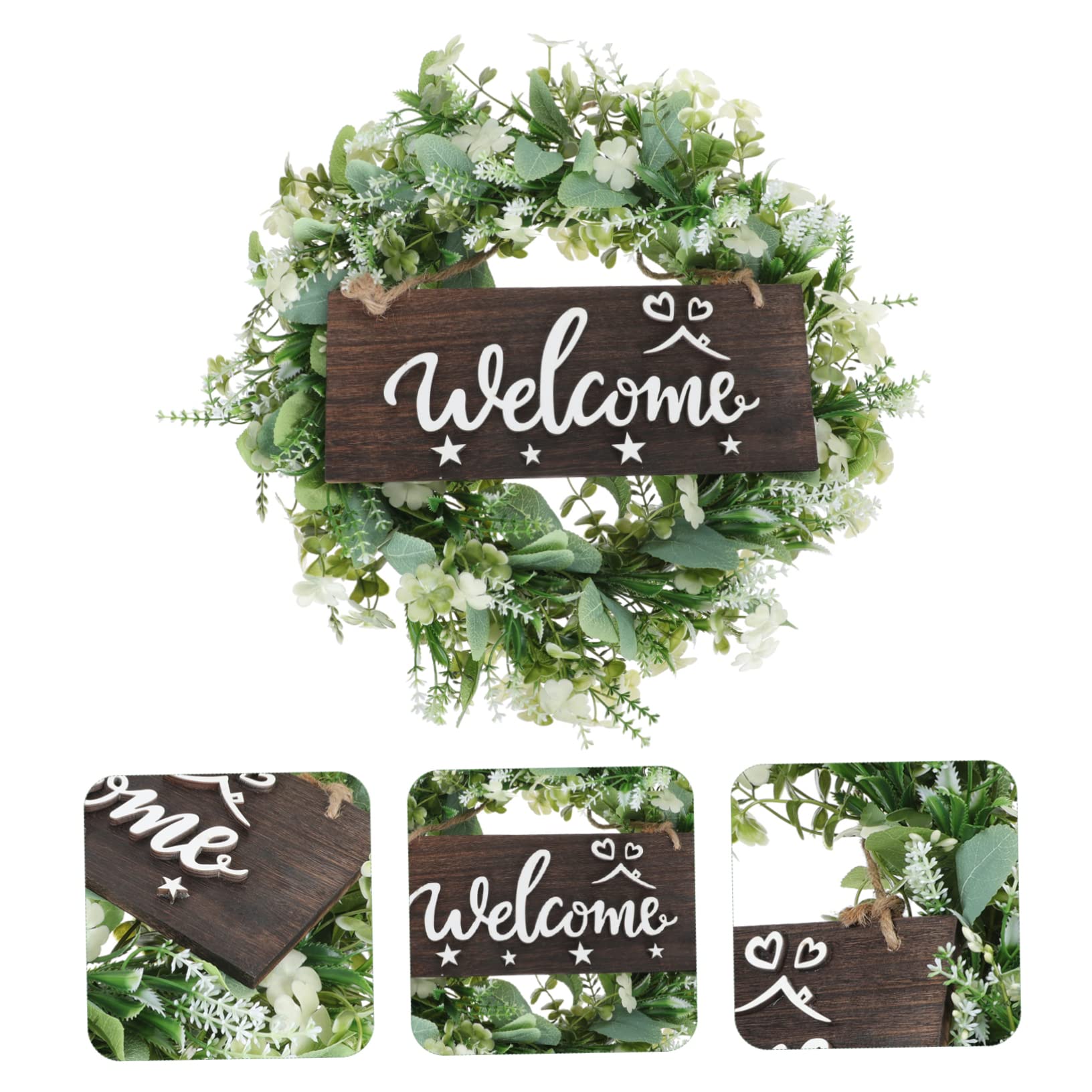 3pezzi Ghirlanda Primaverile Simulazione Di Foglie Di Eucalipto Per Decorazioni Di Nozze e Feste Appendibile Elegante Adornamento Verde Per Ingressi e Ambienti Festivi