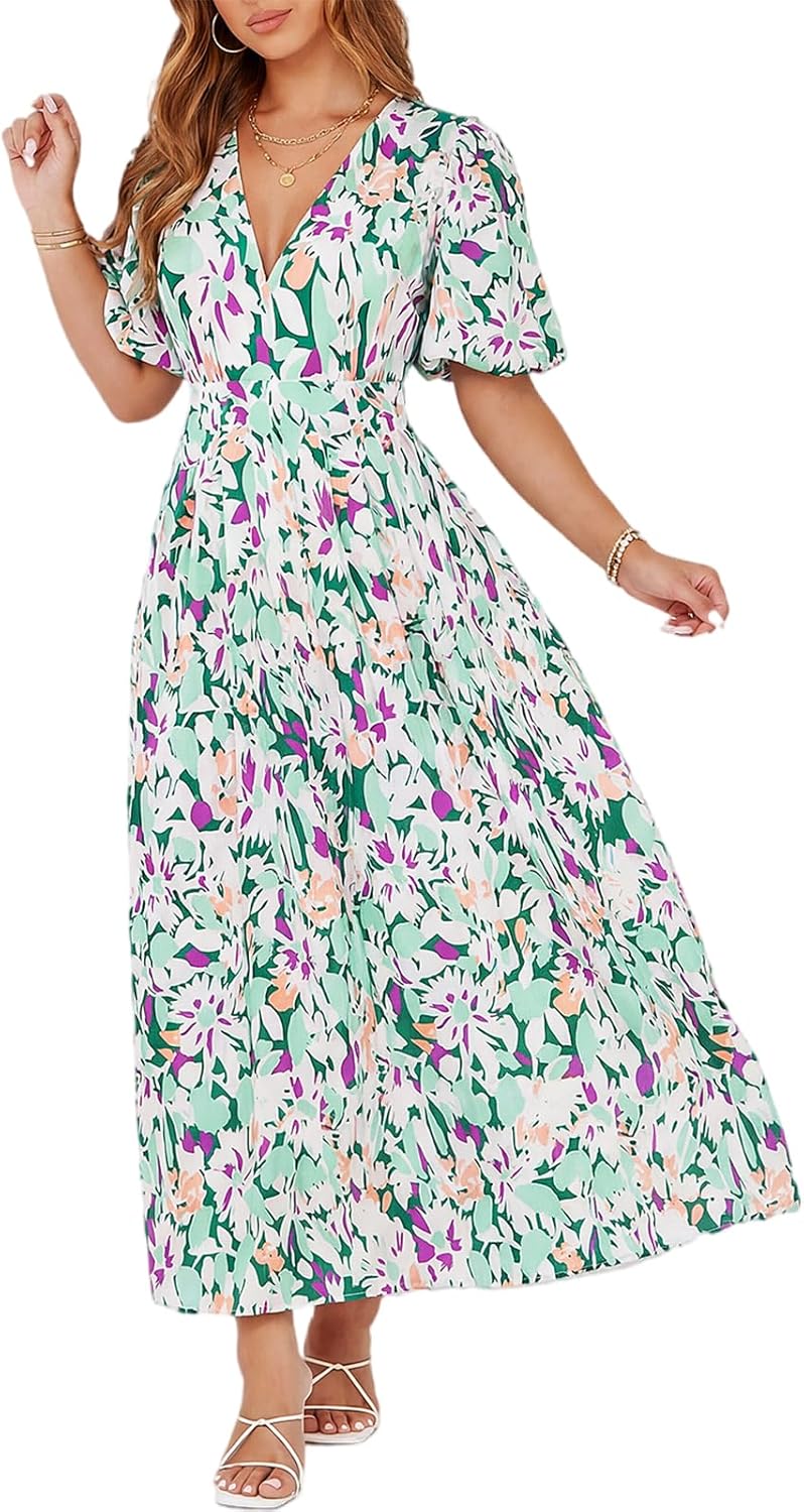 Sissyaki Women’s Floral Maxi Dress 2026 Summer Spring Wedding Guest Dress