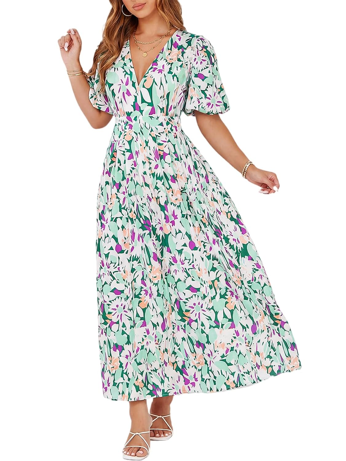 Sissyaki Floral Maxi Dress, Wedding Guest - Image 6