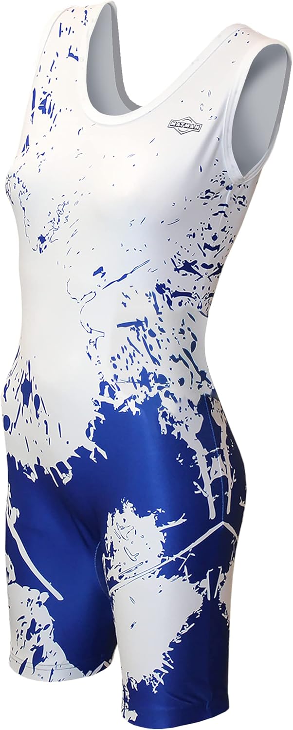 Matman USA The Splatter Women's & Girl's Wrestling - Weightlifting - Exercise Singlet - Made in the U.S.A.