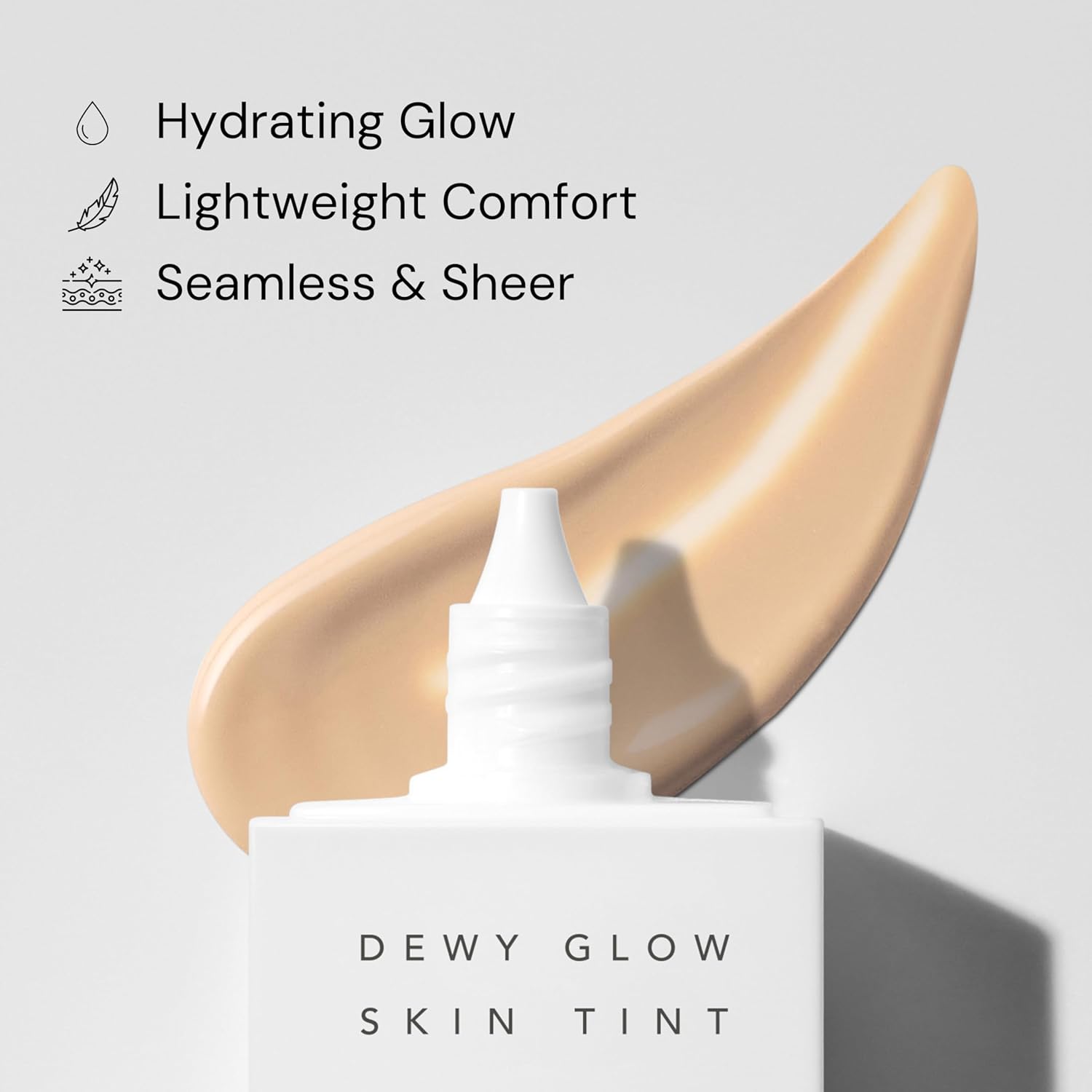 THANK YOU FARMER Dewy Glow Skin Tint, Long-Lasting Tinted Moisturizer, Light coverage, Vitamin B3, Niacinamide, Adenosine, Korean Beauty Makeup Dermatologist Tested, Honey, 1.75 fl oz - Image 3