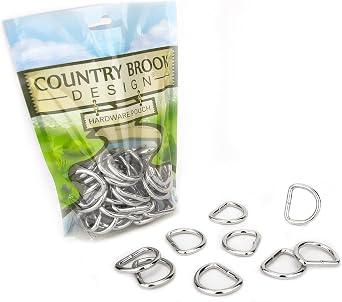 Country Brook Design - Gunmetal Heavy Welded D-Rings 1 Inch
