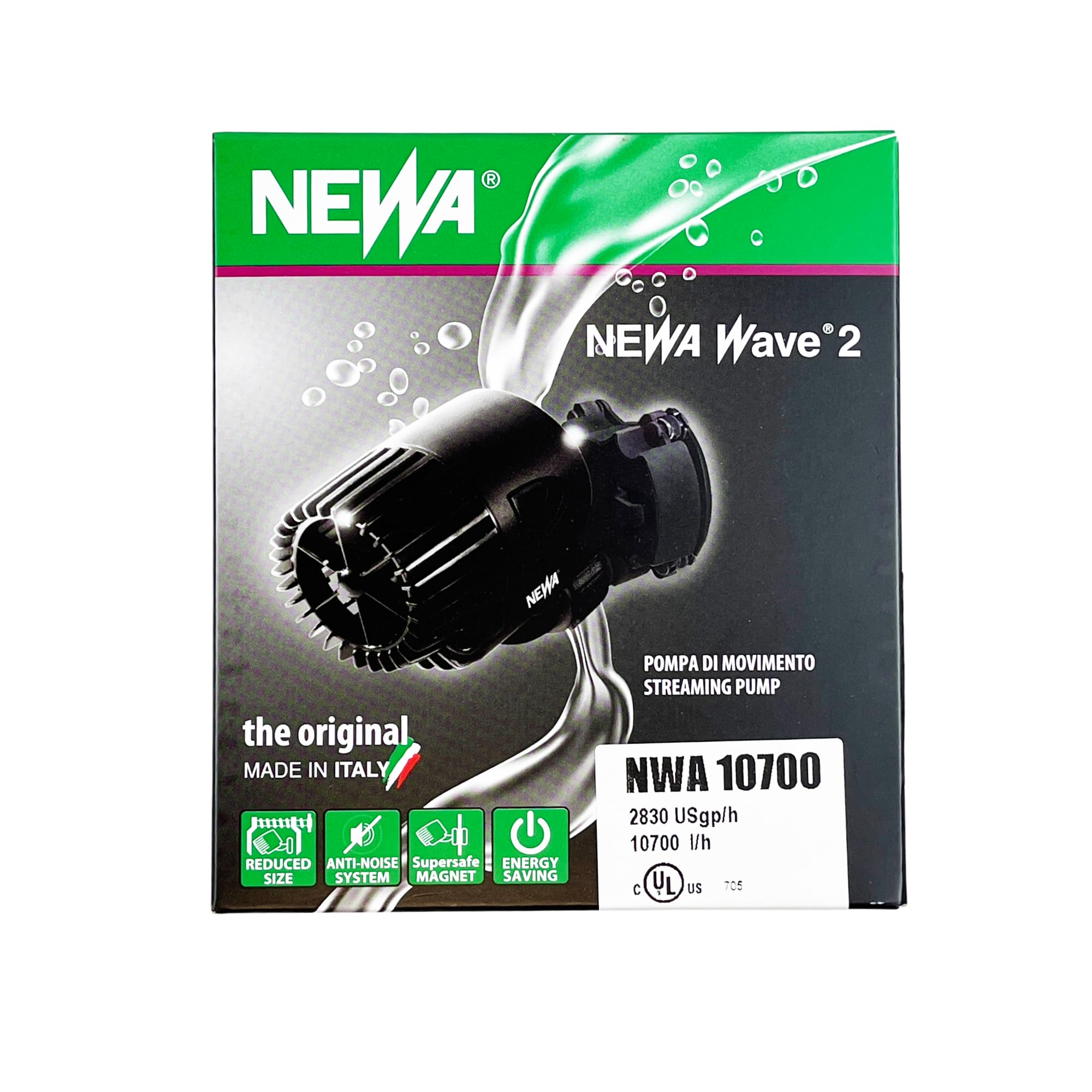 Newa Wave Pump Circulation Pump for Aquariums, 10700 l/h (2800gph)