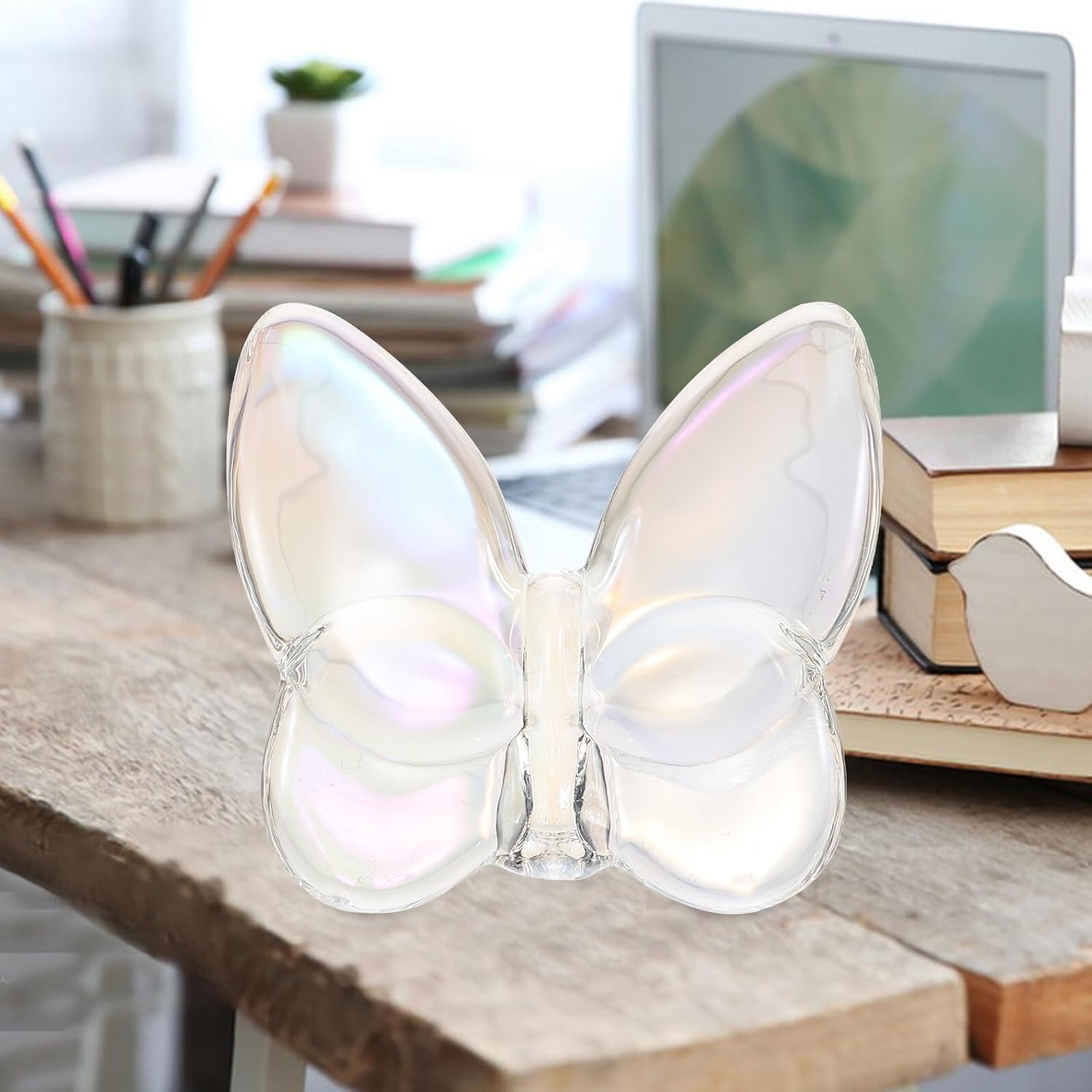 SUPVOX Crystal Butterfly Figurine for Bedroom Home Decor Elegant Craft image 5