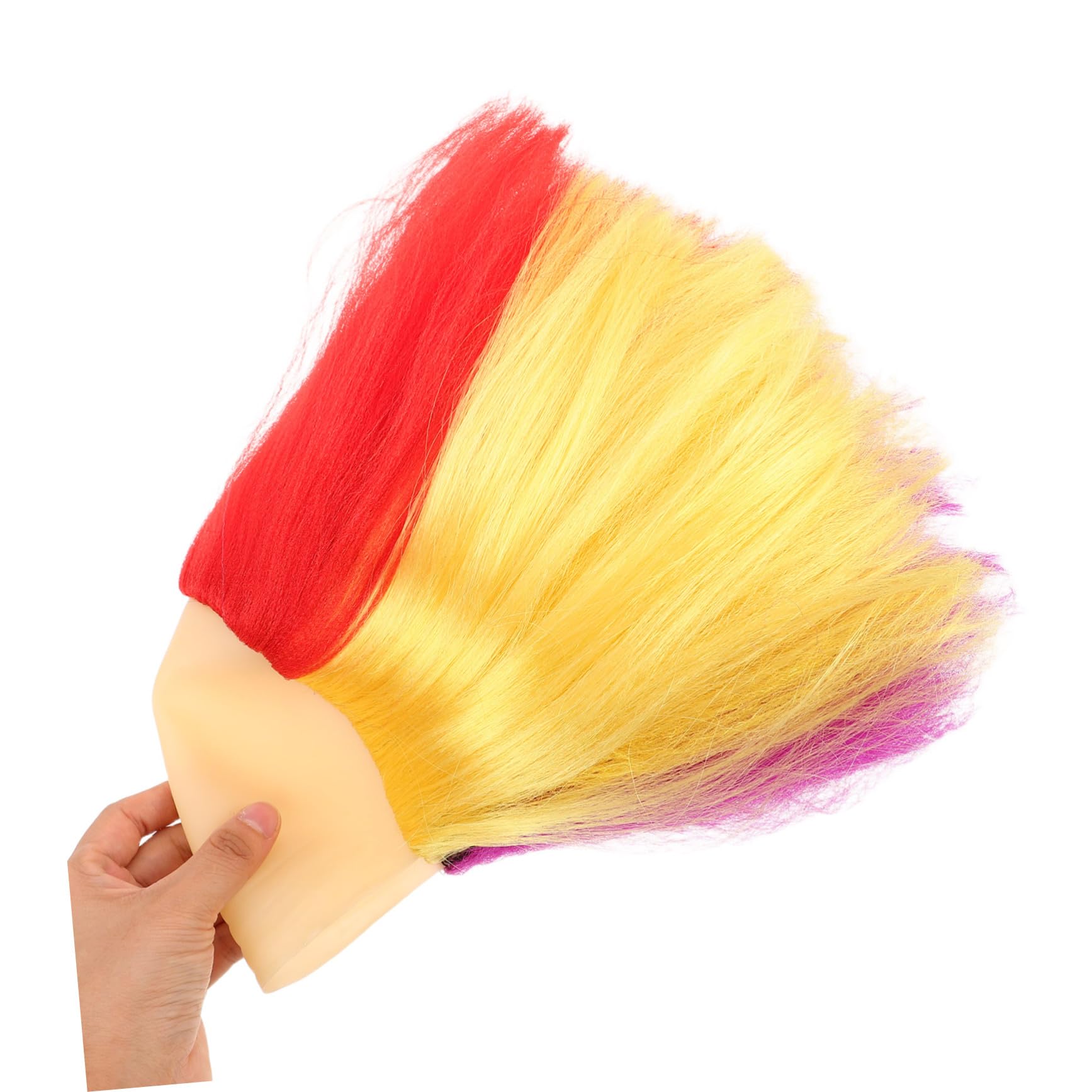 VALICLUD Perücke Halloween Bunt für Damen Herren Kostüm-party Karneval Cosplay Haaraccessoire Kopfbedeckung Mehrfarbiges Design Leicht Tragbar