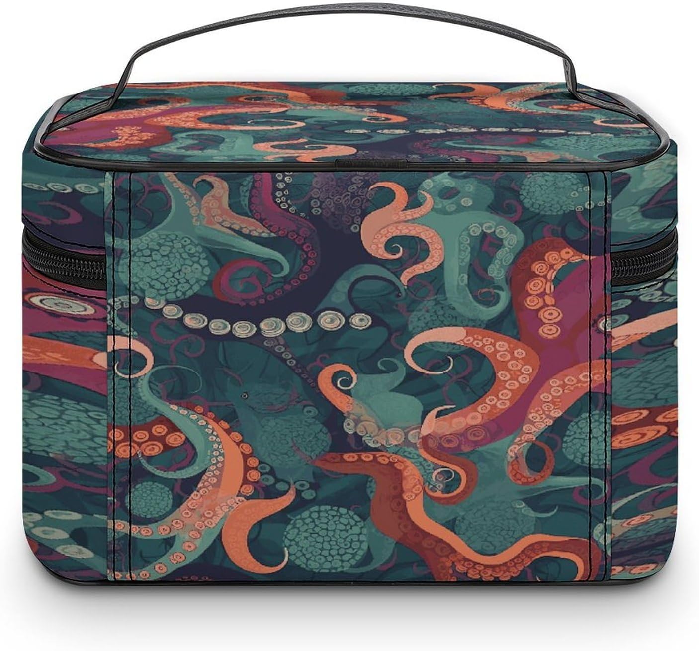 Abstract Octopus Travel Makeup Bag Cosmetic Bag Toiletry Bags image 3