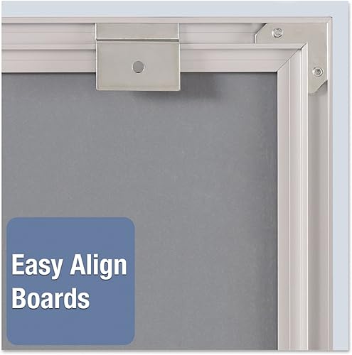 Miniatura 9 de Quartet Matrix - Pizarra blanca modular magnética/pizarra de borrado en seco, 48 x 31 pulgadas, marco de aluminio plateado (M4831)