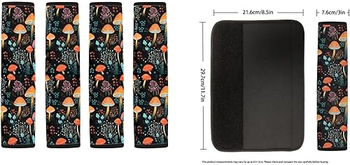 Miniatura 10 de STUOARTE Juego completo de fundas de asiento de coche para perro pastor alemán 3D con funda para volante, almohadillas para cinturón de seguridad,