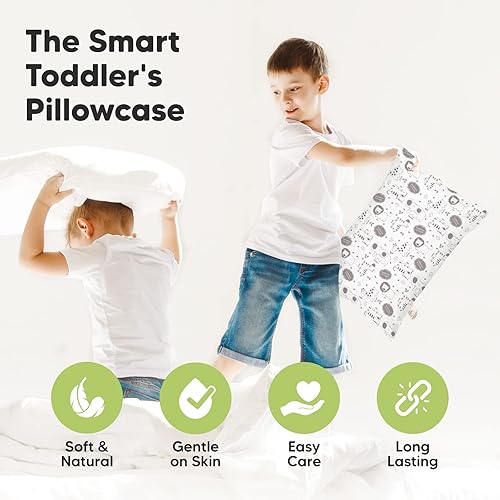 Miniatura 171 de KeaBabies Funda de almohada para niños pequeños de 13 x 18 pulgadas, funda de almohada de algodón orgánico para niños, niñas, funda de algodón suave