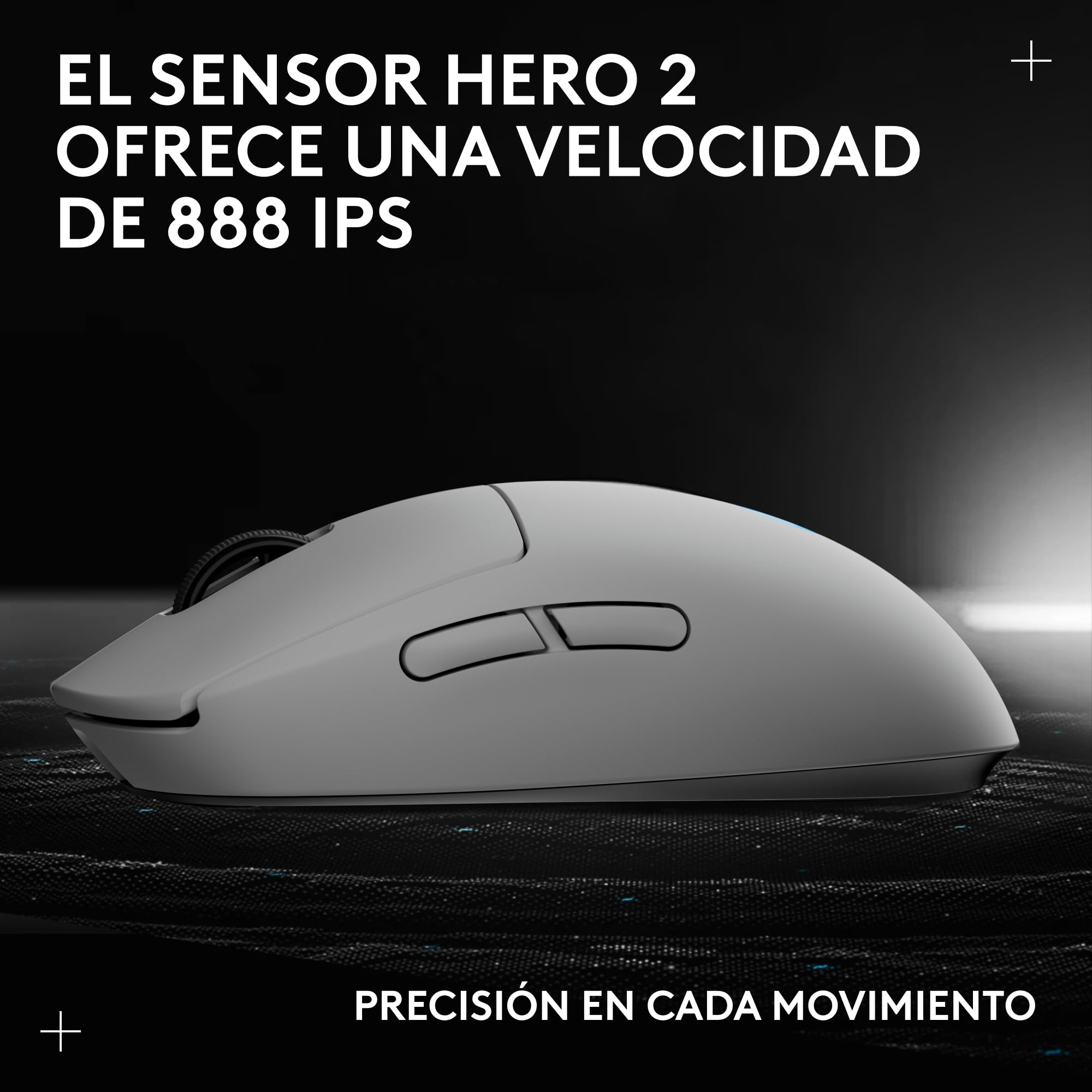 Ratón Gaming inalámbrico Pro 2 Lightspeed, hasta 4 Botones Laterales magnéticos Personalizables y conmutables, Carga USB-C, Sensor 32k dpi para para PC/Mac.