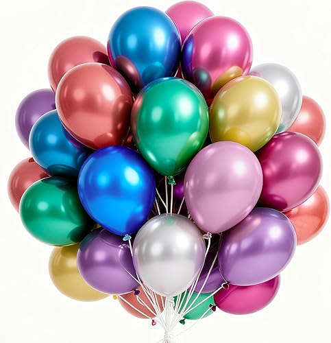 Miniatura 28 de PartyWoo Globos Negros y Dorados 66 piezas 12 Pulgadas Negro Mate Blanco Cromado Dorado Metálico Globos de Confeti para Graduación Baby Shower