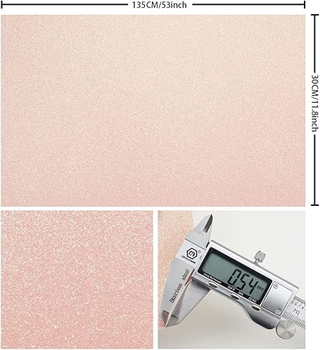 Miniatura 2 de Rollos de cuero con purpurina brillante y superfina de 11.8 x 53 pulgadas (11.8 x 53.1 in), lona de tela sintética brillante perfecta para