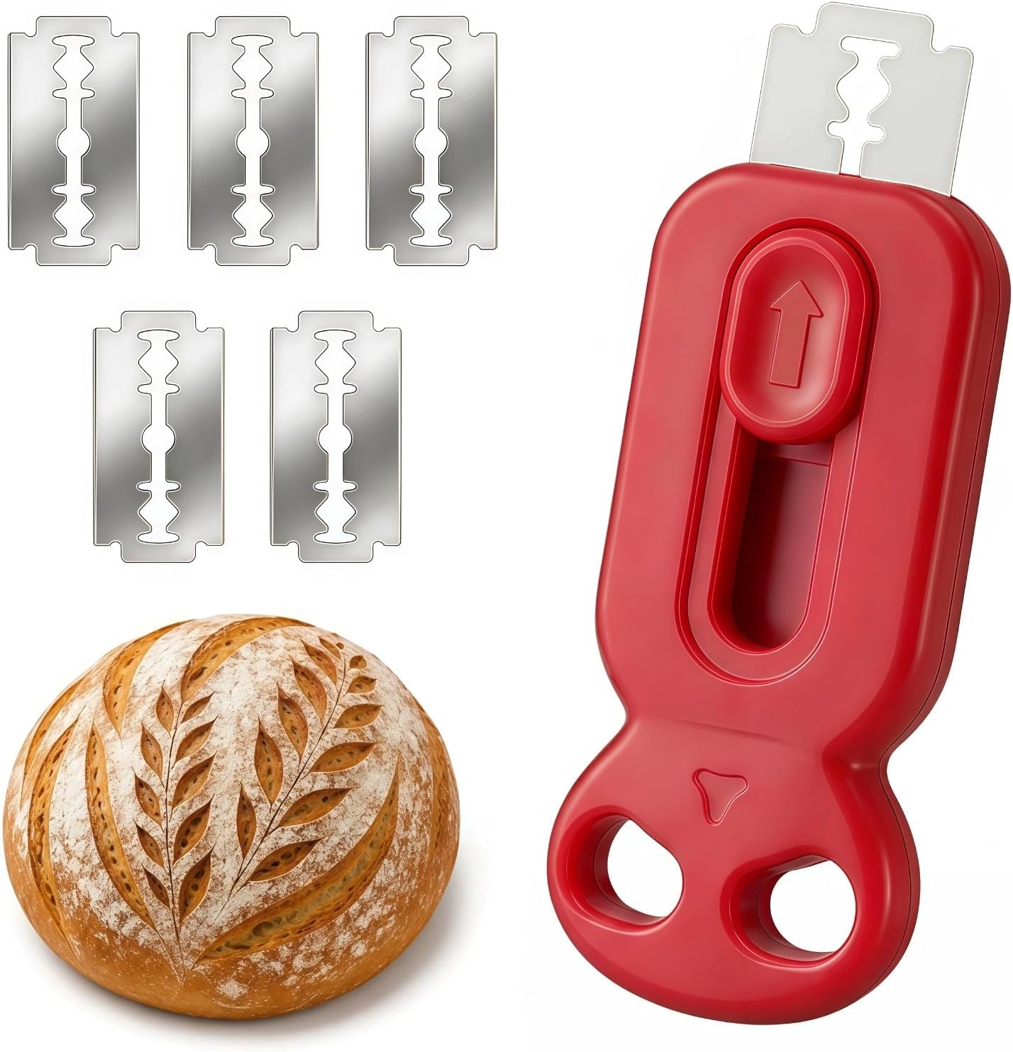 Retractable Bread Lame Sourdough Scoring Tool with 5 Blades