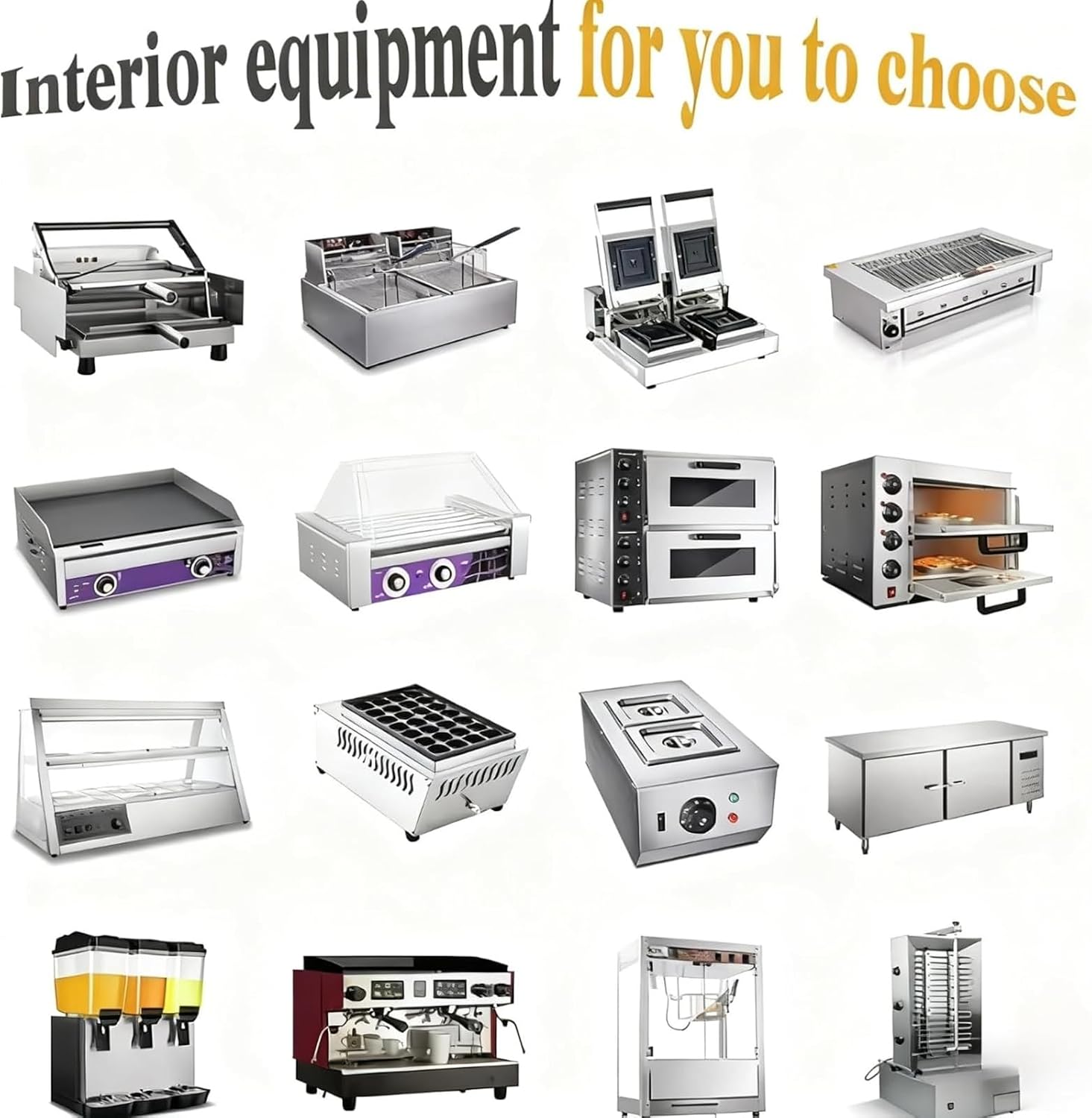 Mobile Food Truck for Sale Fully Equipped Food Trailer Customized Concession Food Trailers Hotdog Cart Ice Cream Vendor Cart with Stainless Steel Bodies for Catering Street Vendors Commercial Use