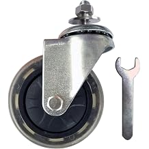 ApexOne 4'' Quiet Rubber Wheel Replacement for Hoverkart Attachment Single Bolt Type 4''