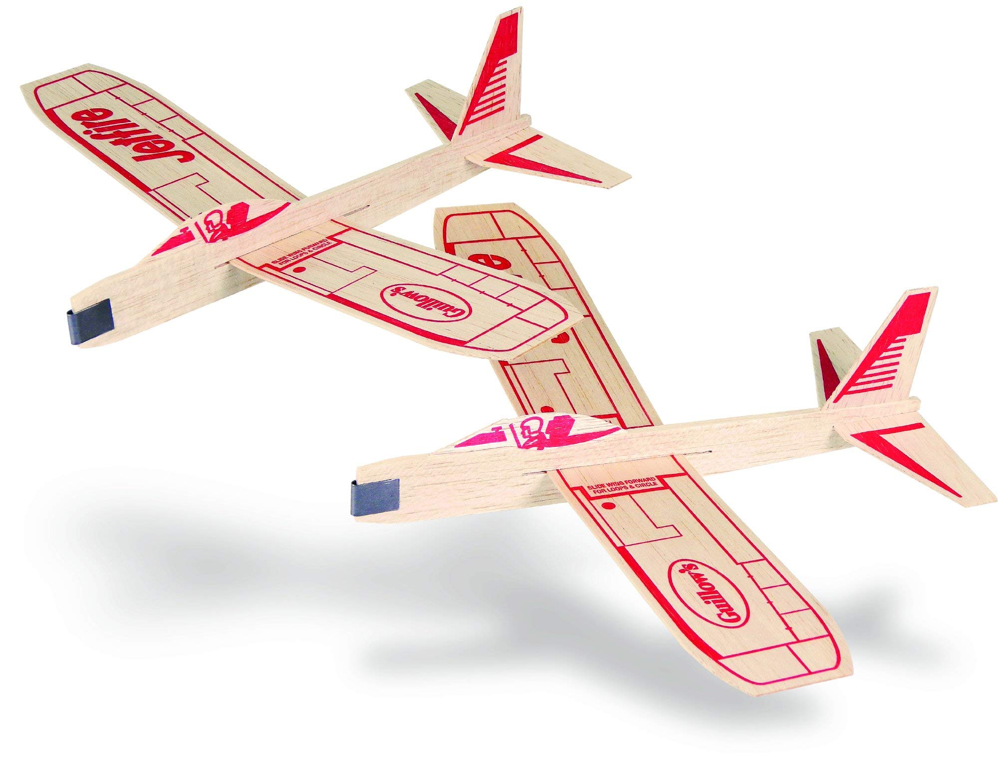 14 Guillow #32 Jetfire Twin Pack Balsa Wood Toy Airplanes (28 Planes Total)