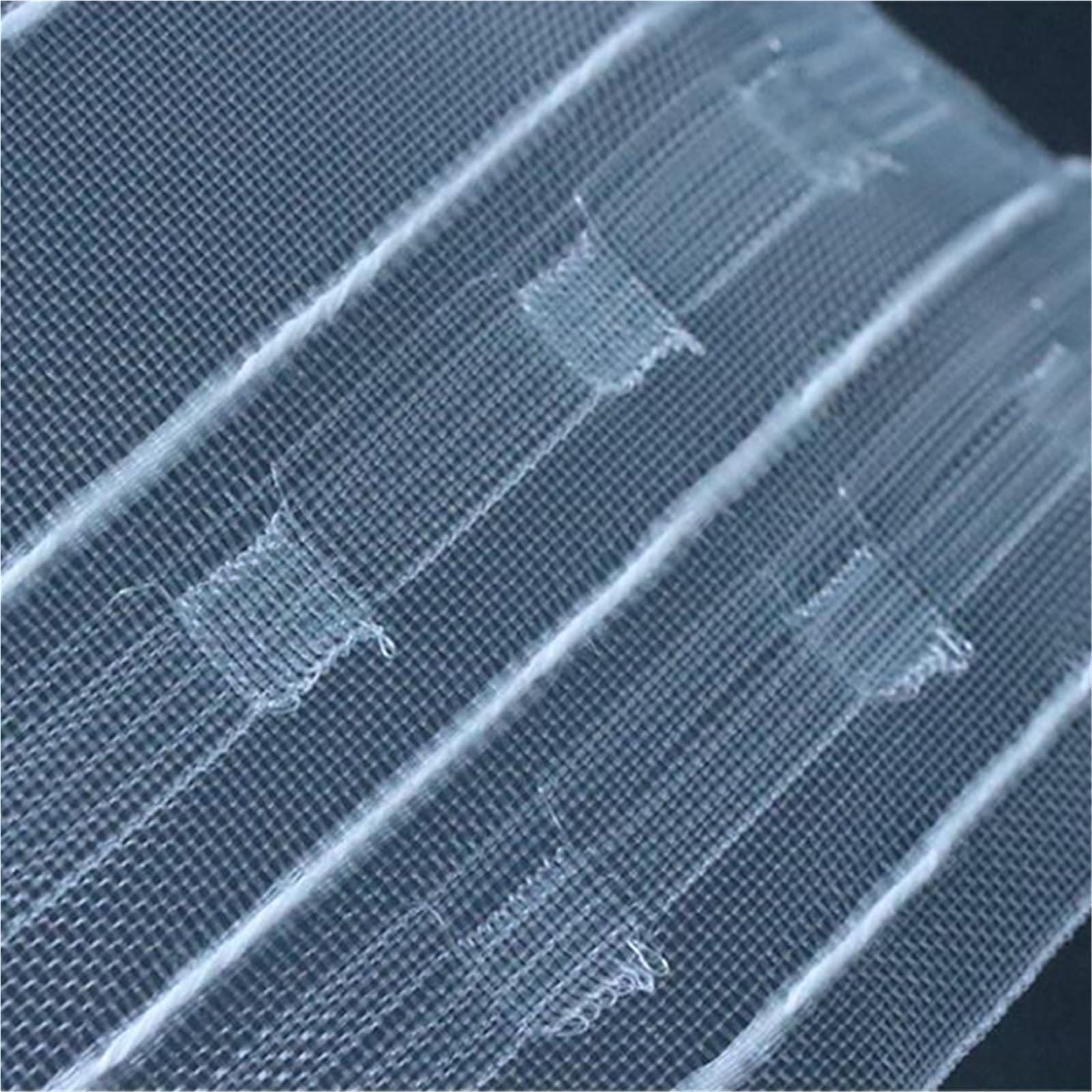 Rufflette pour Rideaux Ruban de tête Rideau en Nylon 10/20M, avec Poche for Tige, Ruban Traction Pliable Transparent for Installation, Bricolage(7.5cm*20m)