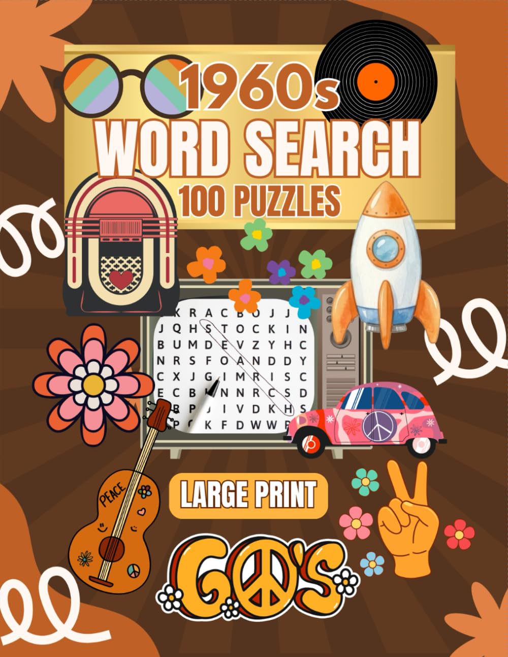 1960s Word Search: 100 Puzzles