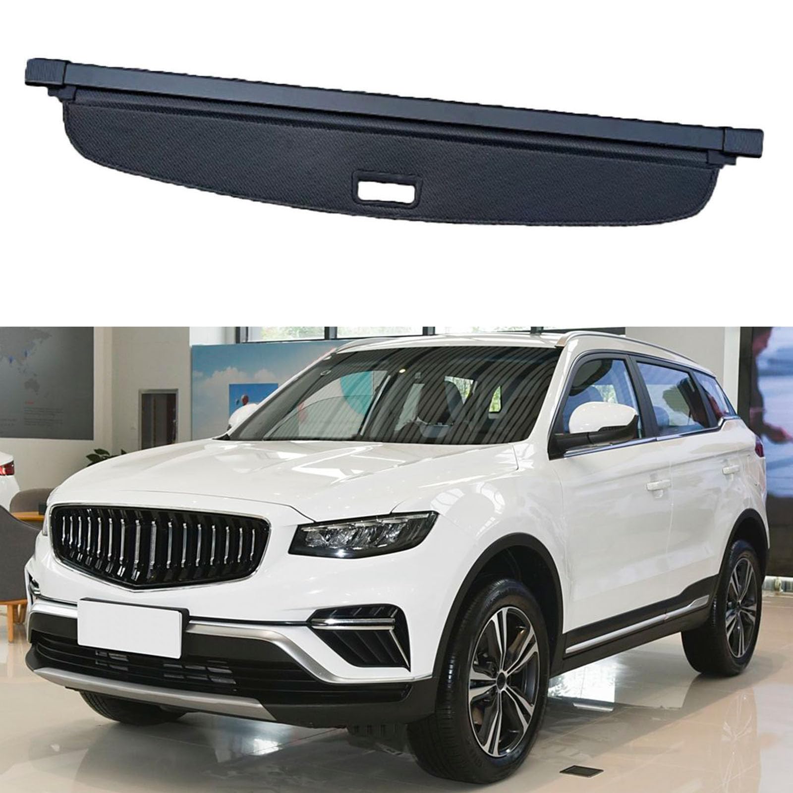 SXLGDW Car Retractable Rear Trunk Parcel Shelf,Compatible with Geely Atlas Boyu 2017-2023,Car parts