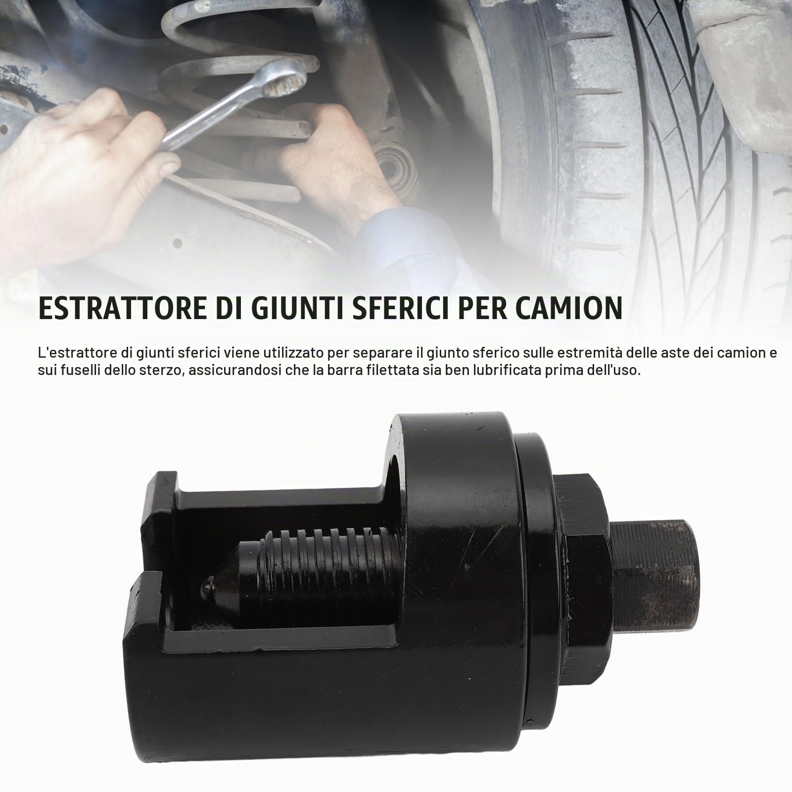 aqxreight Estrattore Giunti Sferici per Camion 30 X 62mm in Lega di Acciaio ad Alta Resistenza per estremità Aste e Snodi Sterzo Strumento di Rimozione Professionale
