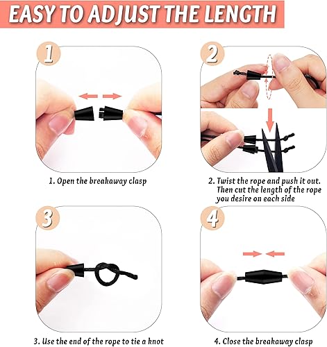 Miniatura 4 de KAPTRON - Cordón retráctil con soportes para insignias, lindo cordón para profesores para tarjetas de identificación y llaves, cordón de silicona