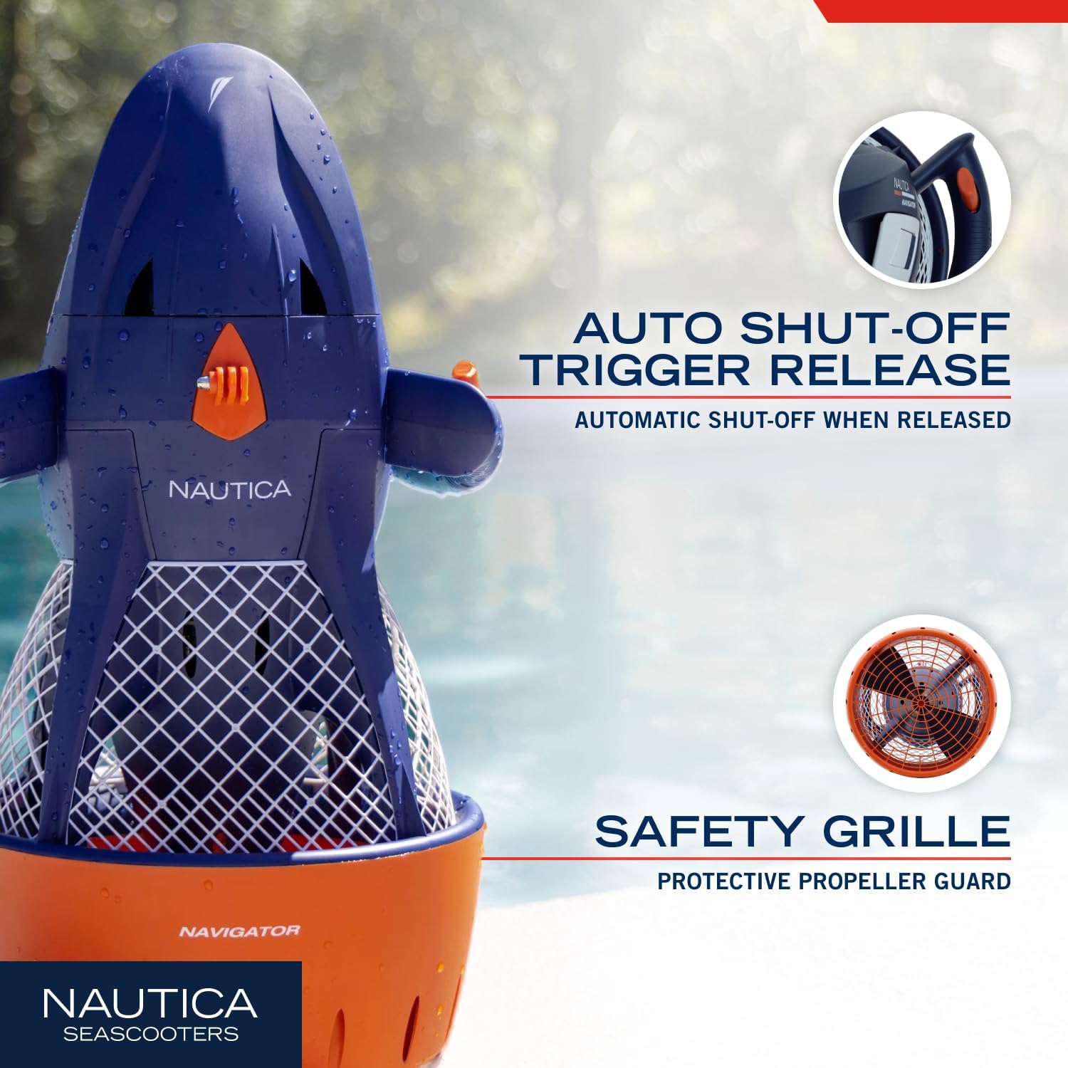 Nautica Navigator and Skipper Underwater Seascooters, Designed for Younger Recreational Divers and Snorkelers