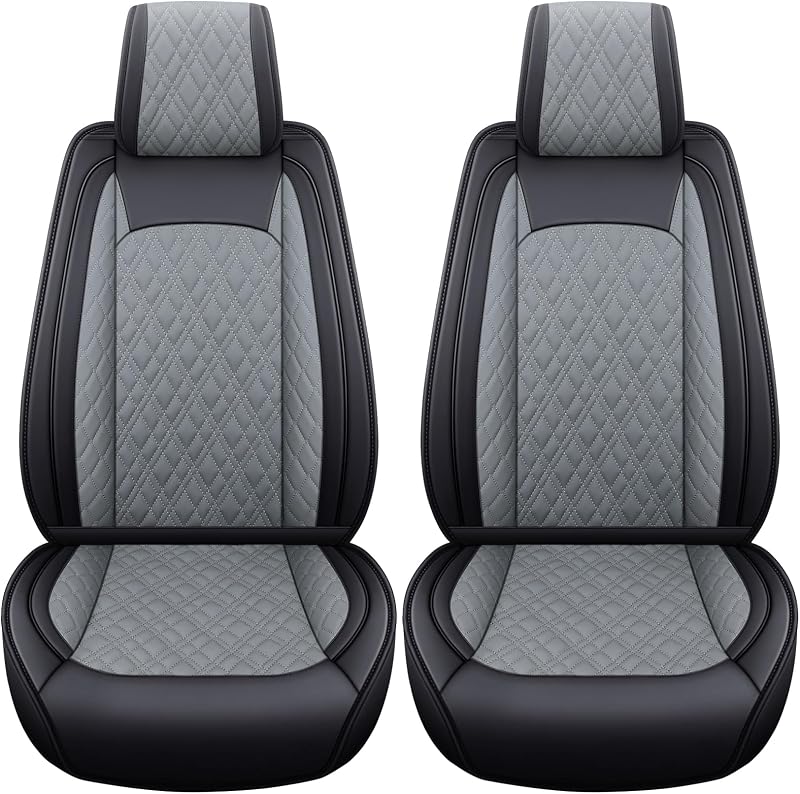 Capa para Banco Dianteiro YIERTAI em Couro Sintético Cinza para Dodge Ram 1500, 2500 e 3500 2009–2026