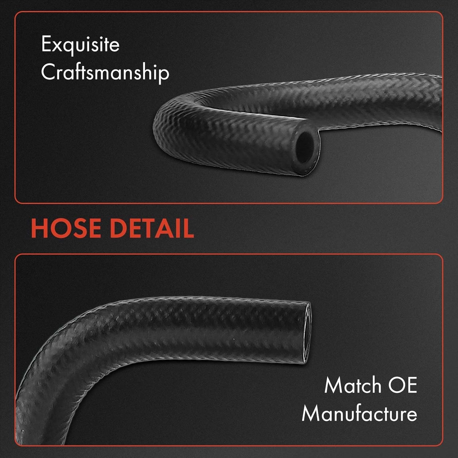 A-Premium Power Steering Return Line Hose Assembly Compatible with Acura MDX 2007 2008 2009 2010 2011 2012 2013, 3.7L, Pipe To Reservoir