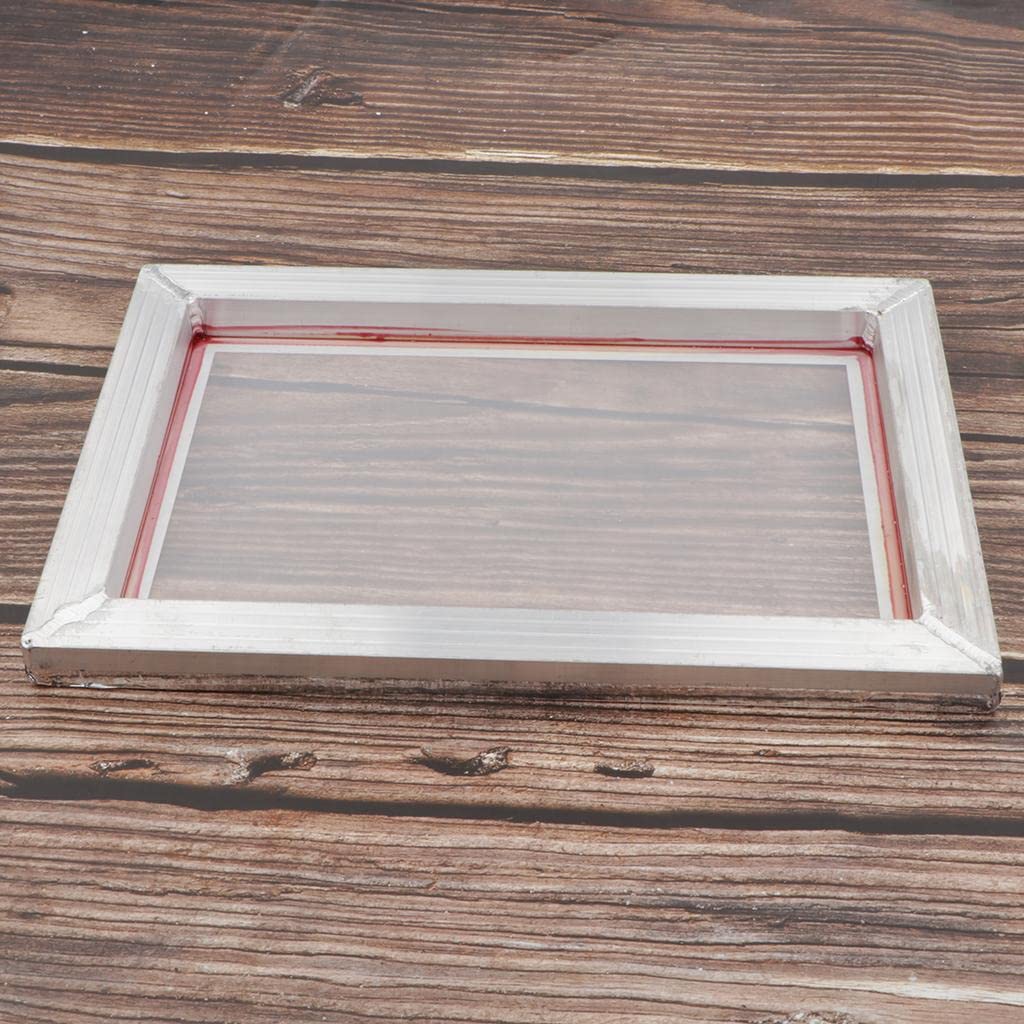 Sharplace Cadre de Sérigraphie en Aluminium avec Maille 77T, 90T, 120T, 20x30cm 77T
