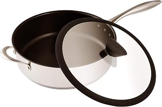 The Stainless Steel All-in-One Sauce Pan by Ozeri, with a 100% PFOA and APEO-Free Non-Stick Coating Developed in The USA, 5 L (5.3 Quart)
