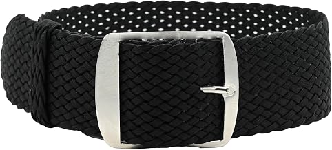Eichmüller Perlon 18/20mm Retro Woven Fabric Breathable Watch Strap