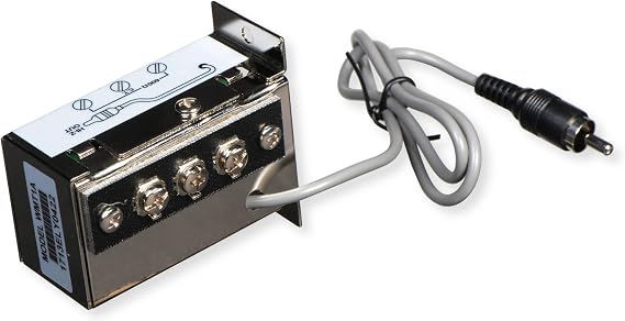محول مطابقة الخط Bogen WMT1A، محول معاوقة متوازنة من 10 كيلو أوم Hi-Z إلى 600 أوم، طرف لولبي RCA إلى 600، عزل إشارة صوتية، حاوية فولاذية مضغوطة