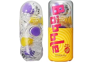 Bobble BOB-002 Magic Marbles Reusable Male Masturbator, Translucent