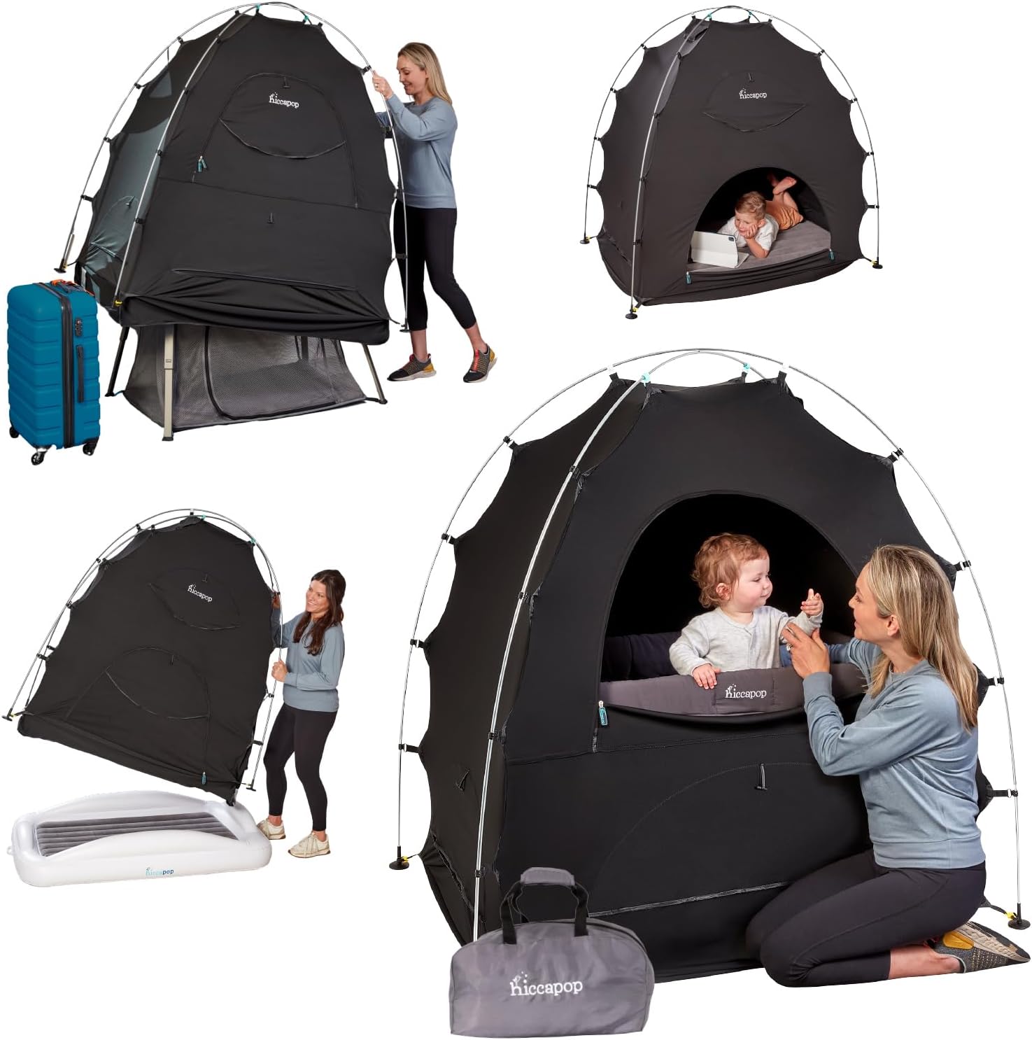 Hiccapop Blackout Tent for Pack and Play, Baby Sleep Pod