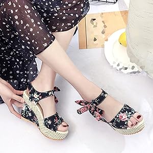 Amazon | [VRGT] サンダル レディース ウェッジソール サンダル