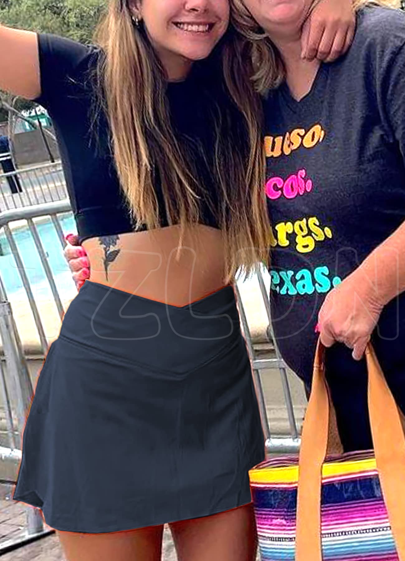 TZLDN Skort do tenisa, damska spódniczka sportowa z szortami, spódniczka do biegania, mini spódniczka tenisowa ze spodenkami, spódniczka letnia, do treningu na świeżym powietrzu, do biegania